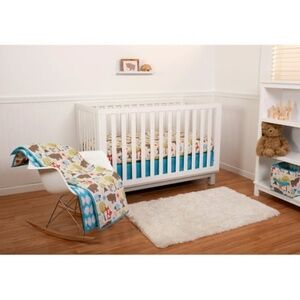 Pinwheel Woodland 10pc Crib Bedding Set